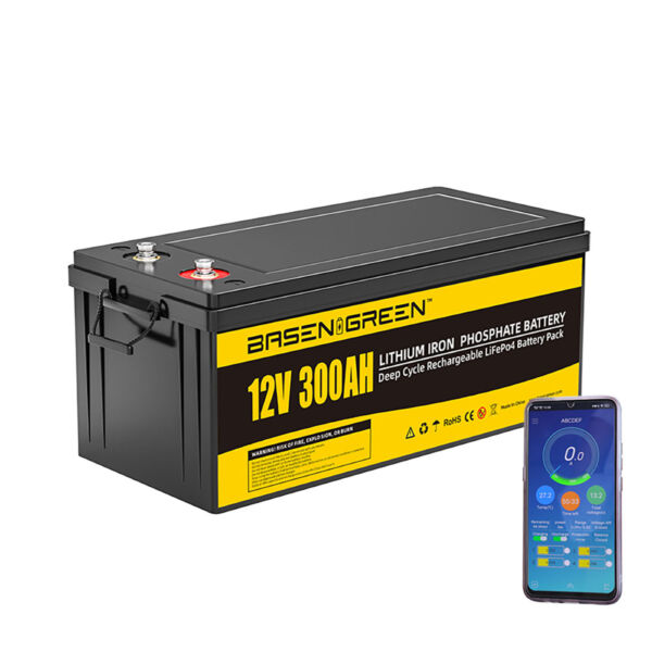 Basen 12V 300Ah Lifepo4 Battery Pack With BT
