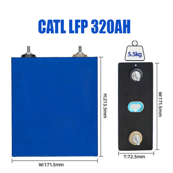 Basen 3.2V 302Ah CATL LiFePO4 Rechargeable Deep Cycle Batteries Prismatic Lithium Ion Lifepo4 2