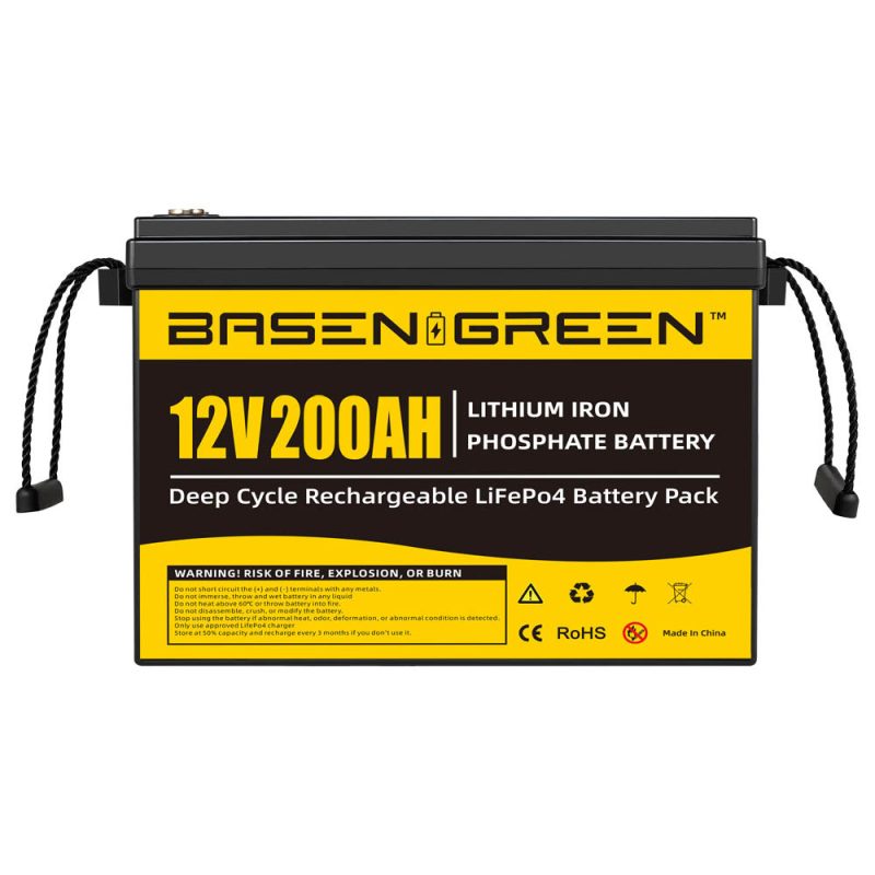 Basen 12V 200Ah LiFePo4 Battery Pack Power Station Deep Cycles Life