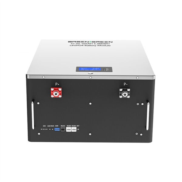Basen Powerwall 51.2V 48V 105ah LiFePO4 Battery Pack Wall Mounted 6000 Cycles Times