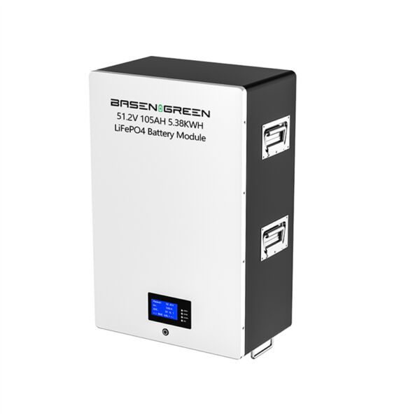 Basen Powerwall 51.2V 48V 105ah LiFePO4 Battery Pack Wall Mounted 6000 Cycles Times