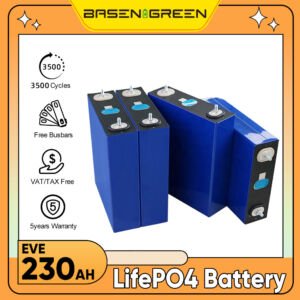 EVE 230AH LiFePO4 Battery Cells Deep Cycles Rechargeable 3.2V Battery For RV EV Solar System