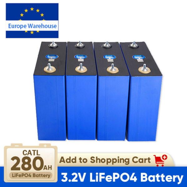 Basen 280Ah Lifepo4 CATL 3.2V High Capacity Lithium Ion Battery 6000 Times Cycles
