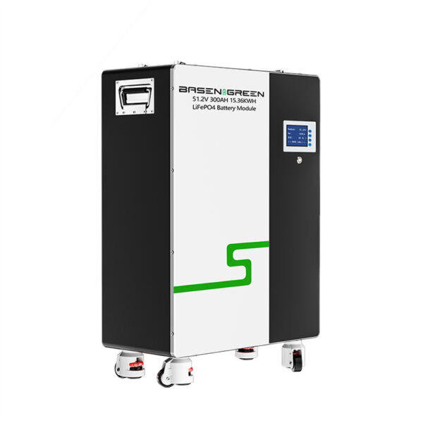 Basen Powerwall 51.2V 48V 304ah LiFePO4 Battery Pack Wall Mounted 6000 Cycles Times