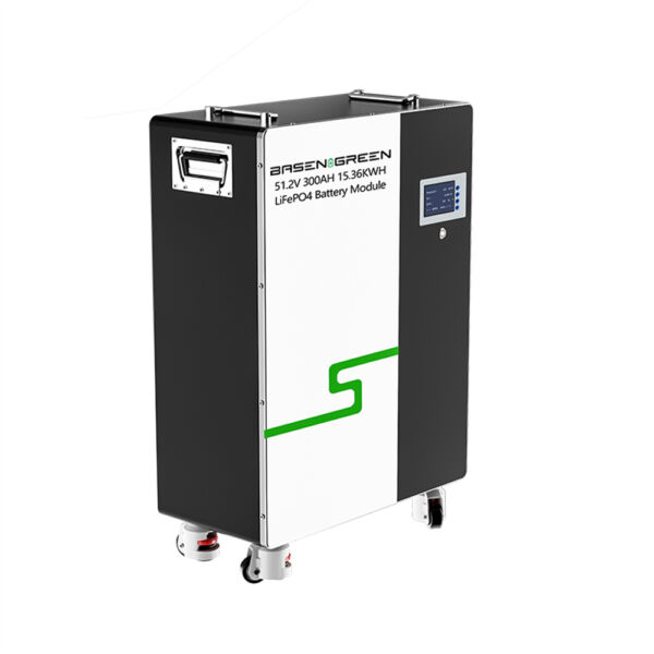 Basen Powerwall 51.2V 48V 304ah LiFePO4 Battery Pack Wall Mounted 6000 Cycles Times