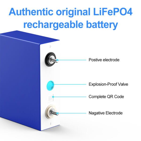 3.2V EVE 100ah LiFePO4 Battery Cells 4000 Times Cycles Life For Solar Power