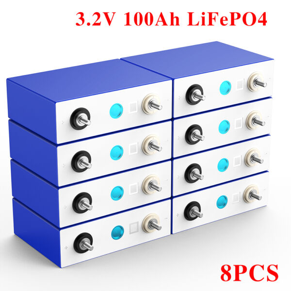 3.2V EVE 100ah LiFePO4 Battery Cells 4000 Times Cycles Life For Solar Power