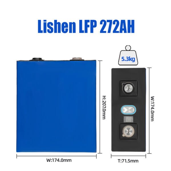 Lishen 3.2V 272Ah 280Ah Lifepo4 Battery Cell LiShen Battery Deep Cycles For Home Energy Storage0