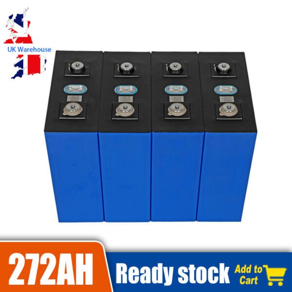 UK Stock Lishen 3.2V 272Ah 280Ah Lifepo4 Battery Cell LiShen Battery Deep Cycles For Home Energy Storage