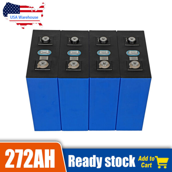 USA Stock Lishen 3.2V 272Ah 280Ah Lifepo4 Battery Cell LiShen Battery Deep Cycles For Home Energy Storage