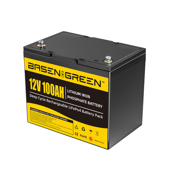 12V 100Ah Lifepo4 Rechargeable Battery Pack 5000 Times Cycles