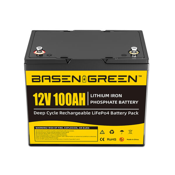 12V 100Ah Lifepo4 Rechargeable Battery Pack 5000 Times Cycles