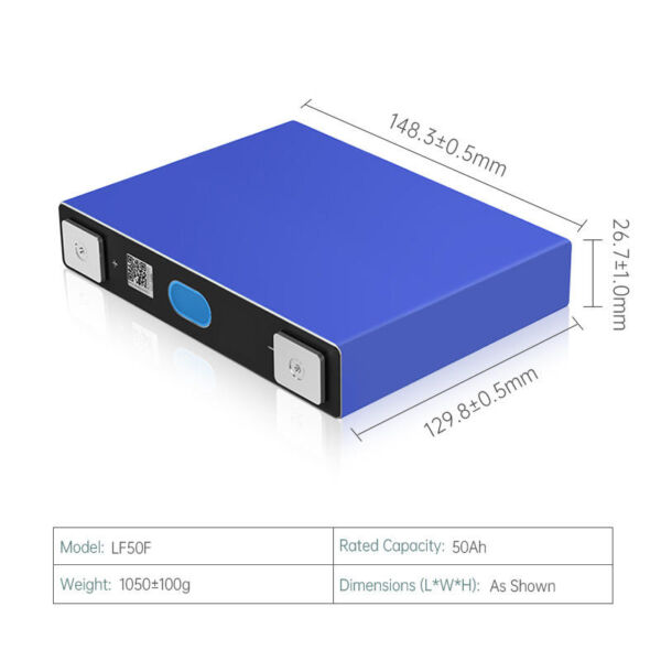 EVE 50Ah Lifepo4 Rechargeable Battery Original Brand New Cell For DIY Energy Storage System