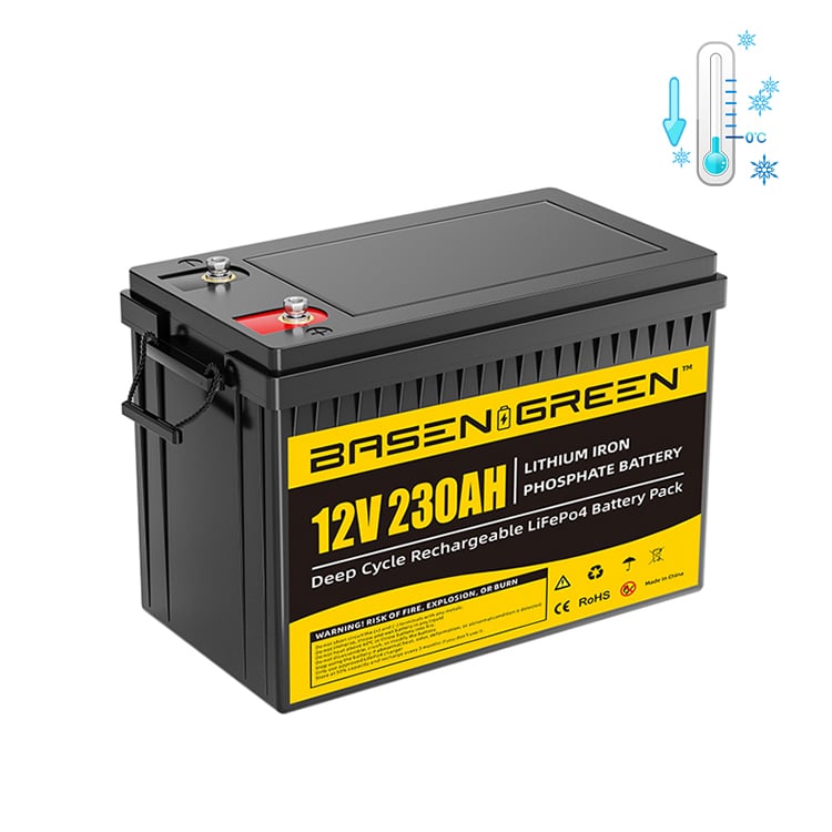 12V 230ah LiFePO4 Battery 150A BMS Bluetooth - Basengreen