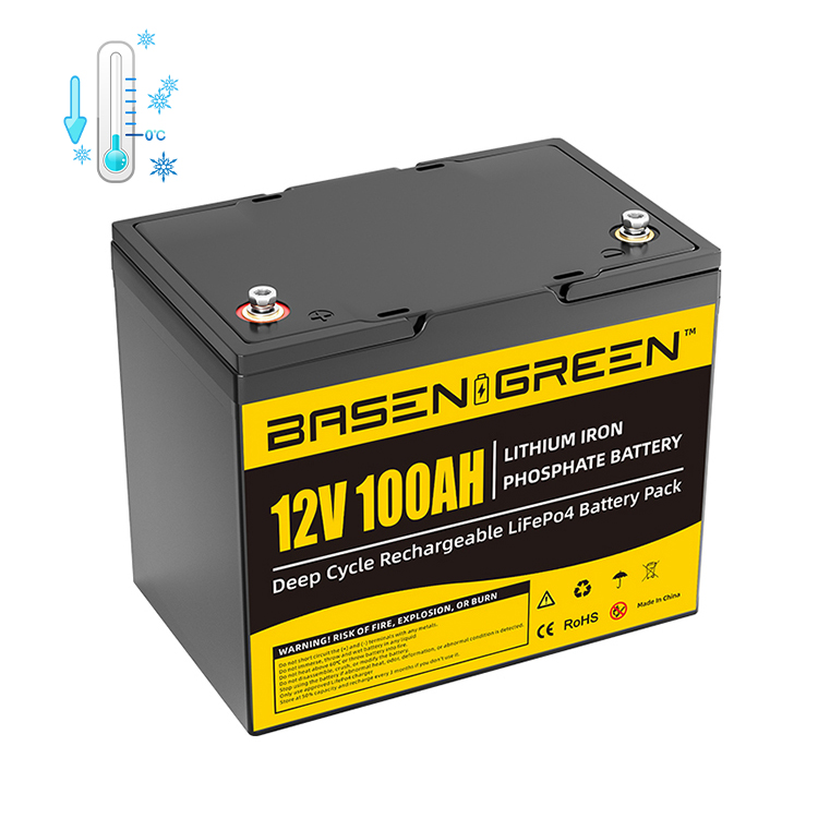 EU stock 12V 100ah LiFePO4 Battery Built-in 100A BMS with Bluetooth
