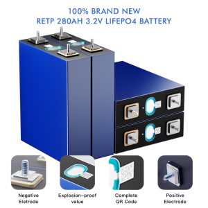 REPETIR 3.2V 280AH LiFePO4 células de bateria grau A com código QR