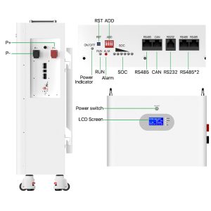 ESTOQUE DA UE · 51.2V 280ah 14.3KWh Bateria montada na parede LiFePO4
