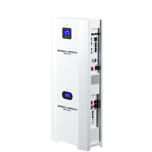 斜侧 Tudo em uma bateria de 11 kWh e inversor Srne Montado na parede