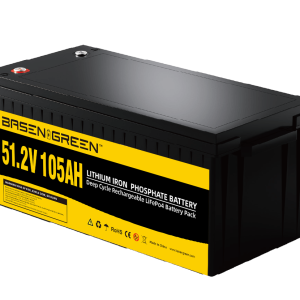 51.2V 105ah LiFePO4 Bateria integrada 200A BMS com Bluetooth