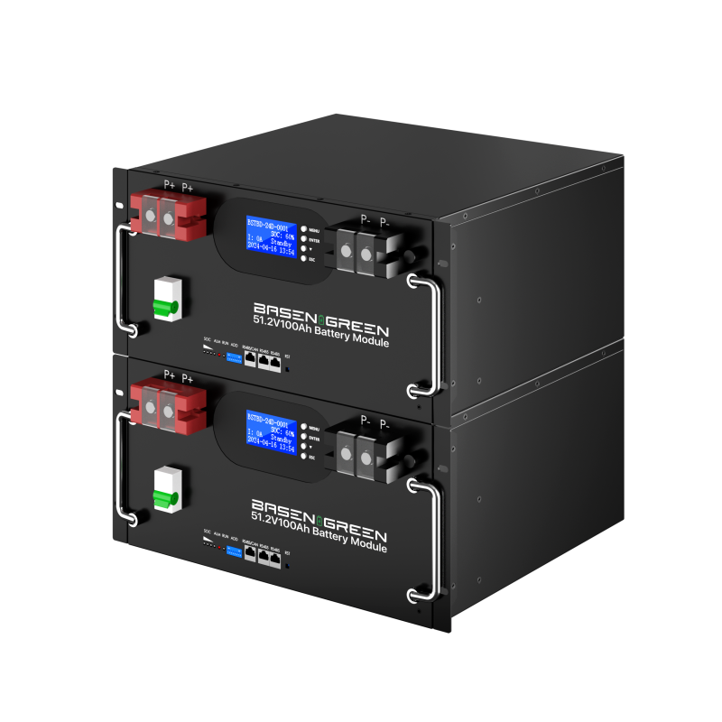 Tipo rack 51.2V Pacote de bateria 100ah