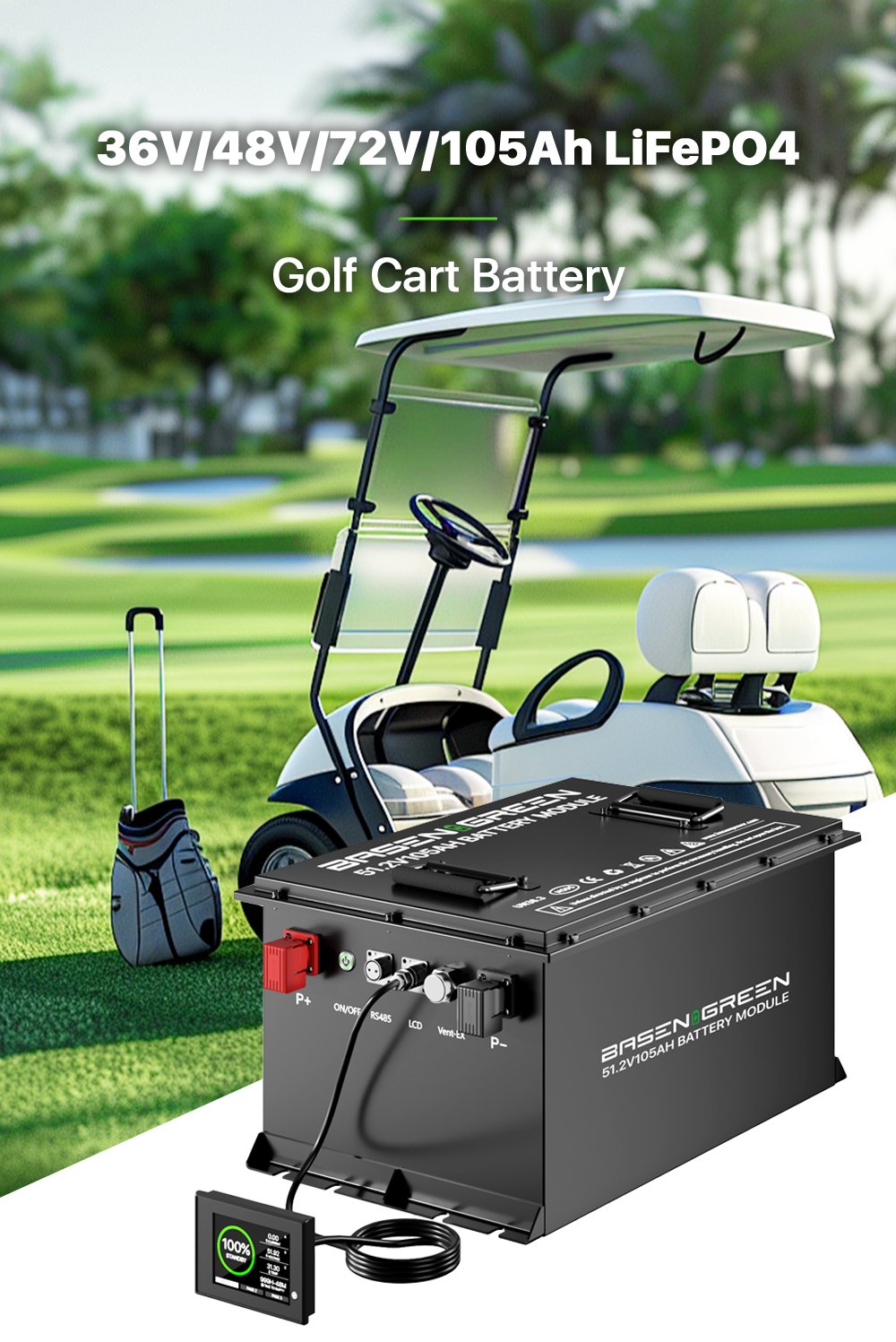 Bateria para carrinho de golfe 105AH