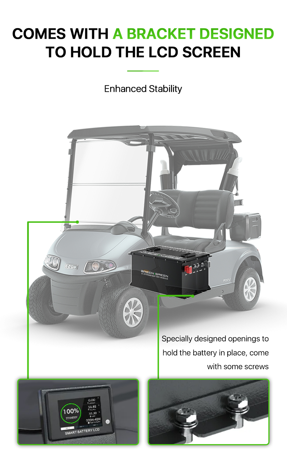 Bateria para carrinho de golfe 105AH