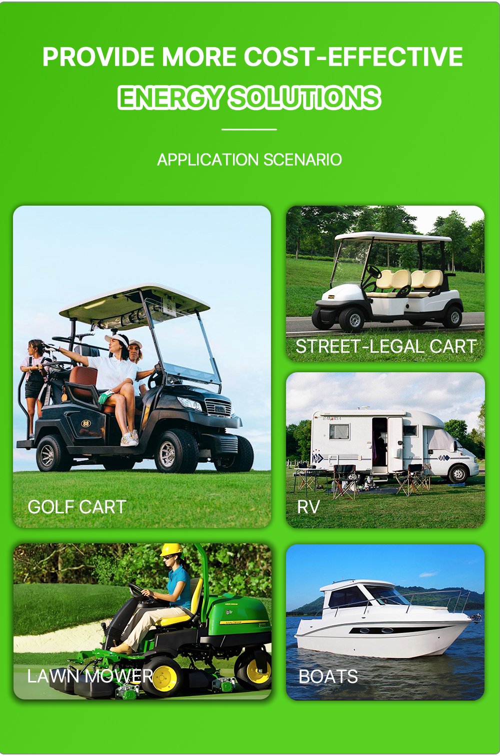 Bateria para carrinho de golfe 105AH