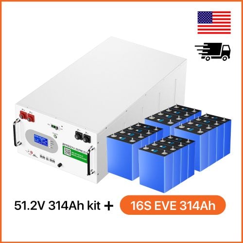 DIY 48V kits with 16s eve 314ah Active balance Battery Pack