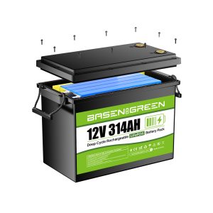 EU stock 12V 314ah LiFePO4 Battery Built-in 150A BMS with Bluetooth