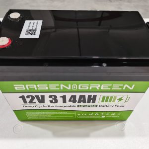 EU stock 12V 314ah LiFePO4 Battery Built-in 150A BMS with Bluetooth
