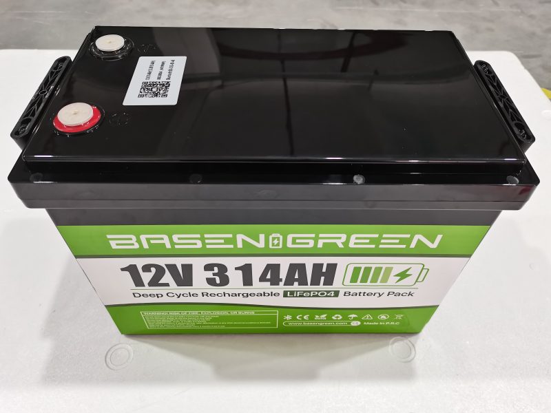 EU stock 12V 314ah LiFePO4 Battery Built-in 150A BMS with Bluetooth