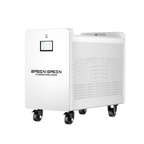 白屏 01 51.2V 628AH 32kwh (5A Active Balancer) Push-Pull Cooling Battery Pack LiFePO4