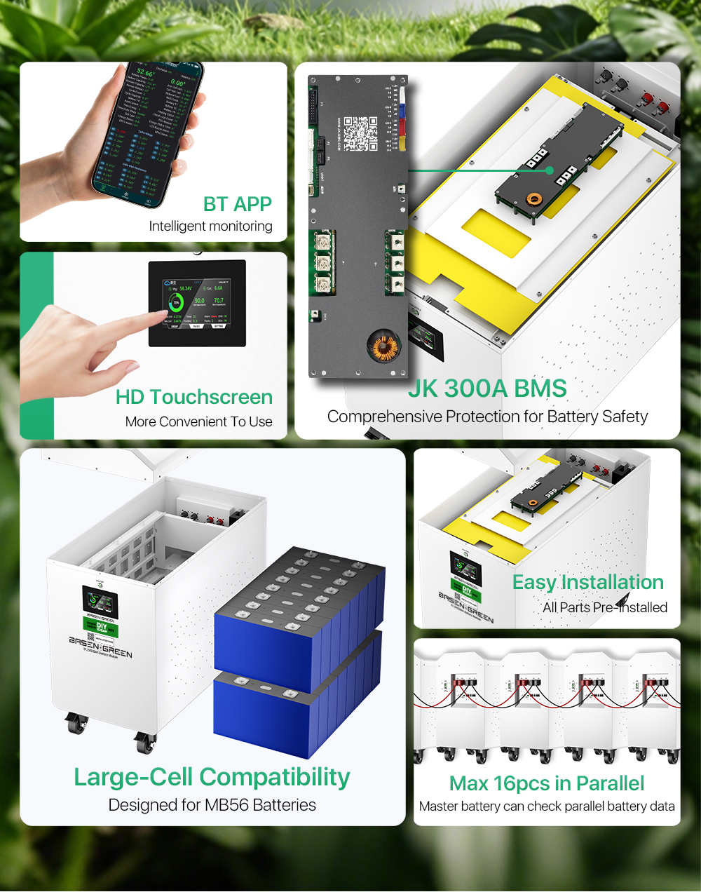 32kWh DIY kit with EVE MB56 cells product detail
