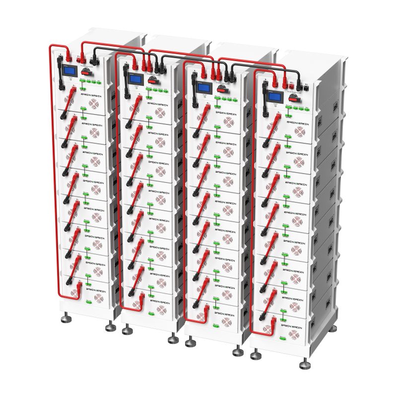 02 128kWh High Voltage LiFePO4 Battery Energy Storage System | BASENGREEN C&I ESS