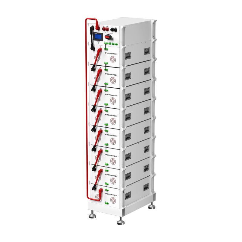 08 128kWh High Voltage LiFePO4 Battery Energy Storage System | BASENGREEN C&I ESS