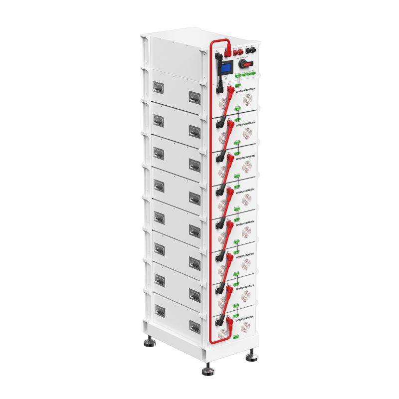 09 128kWh High Voltage LiFePO4 Battery Energy Storage System | BASENGREEN C&I ESS