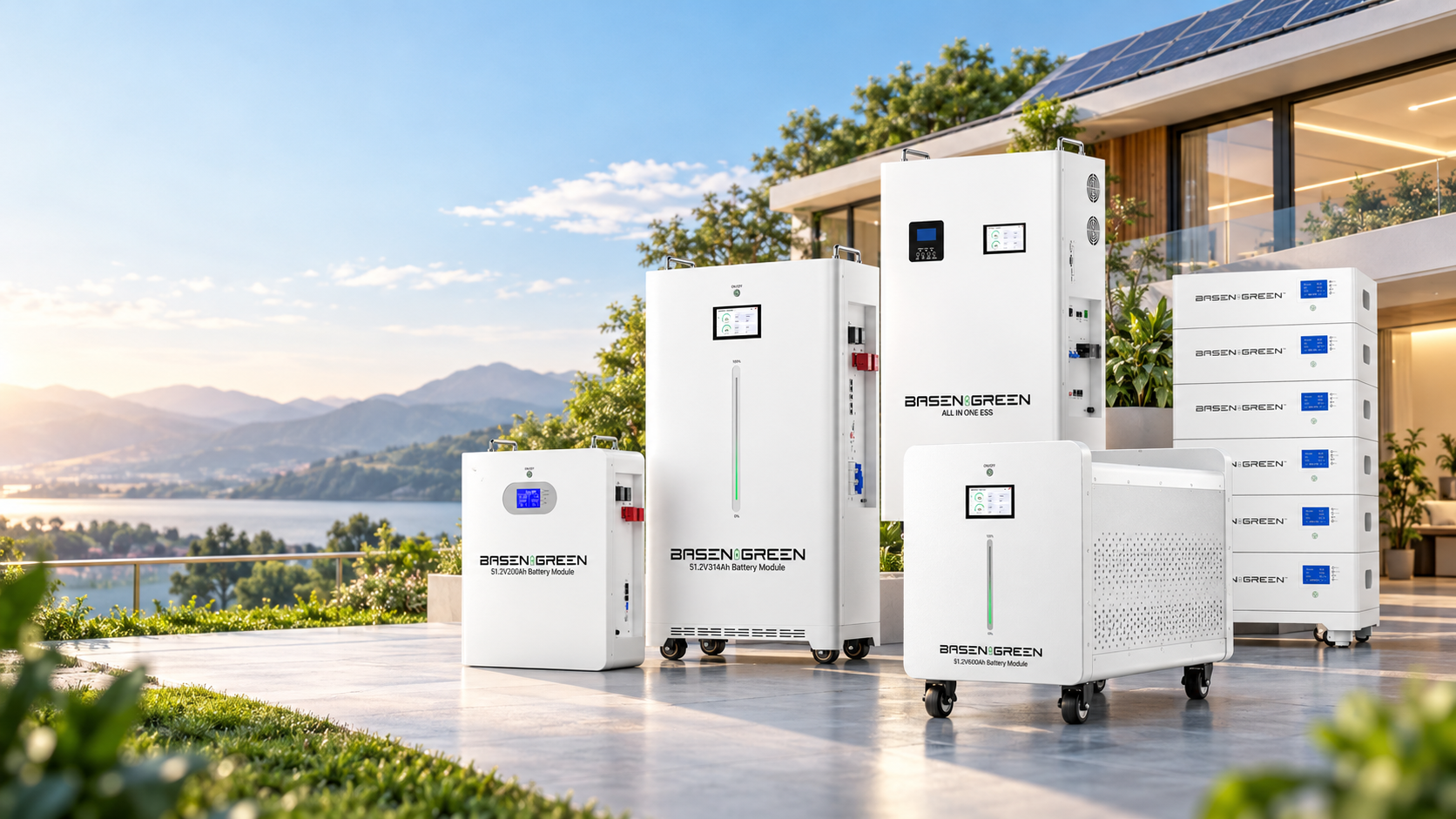 BasenGreen 51.2V home energy storage battery family