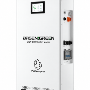 白色工业储能电池柜产品图 51.2V 314ah 16KWh Wall Mounted Battery Pack LiFePO4
